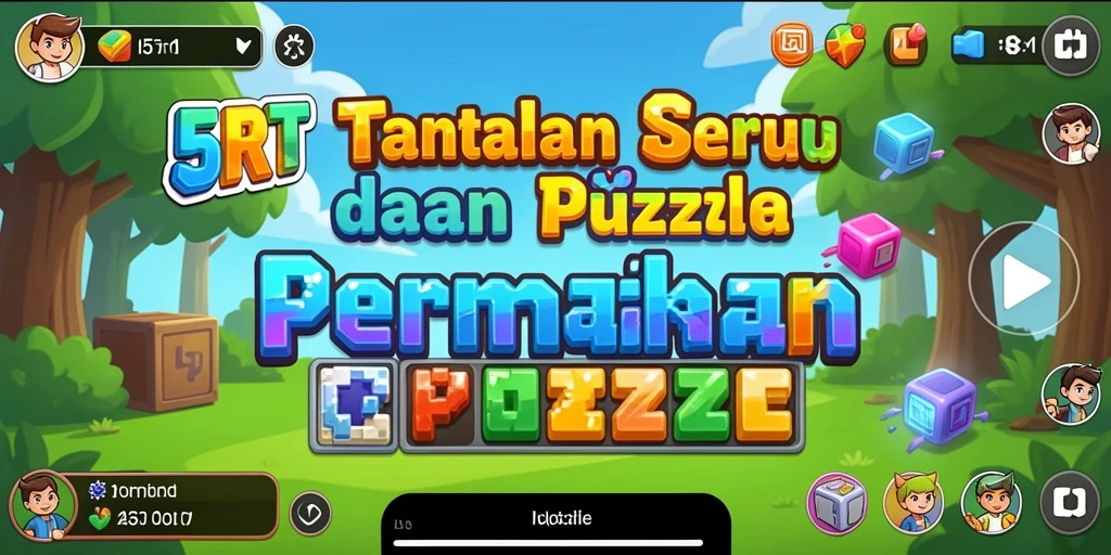 Tampilan gameplay <strong>5RT</strong> yang seru dengan teka-teki menantang.