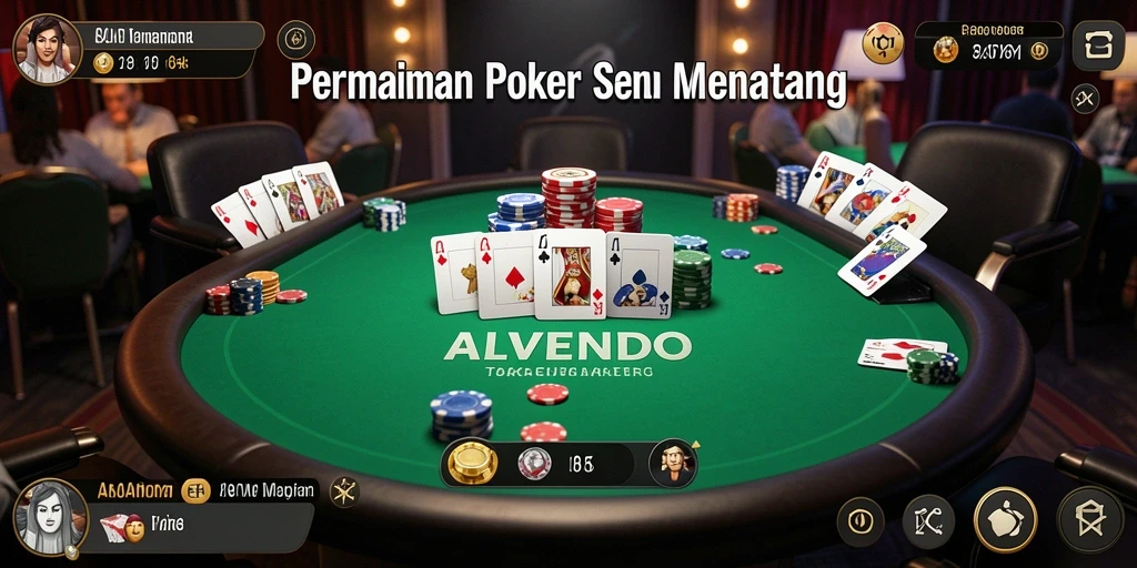 Tangkapan layar menunjukkan gameplay menarik dari ALVENDO Poker.