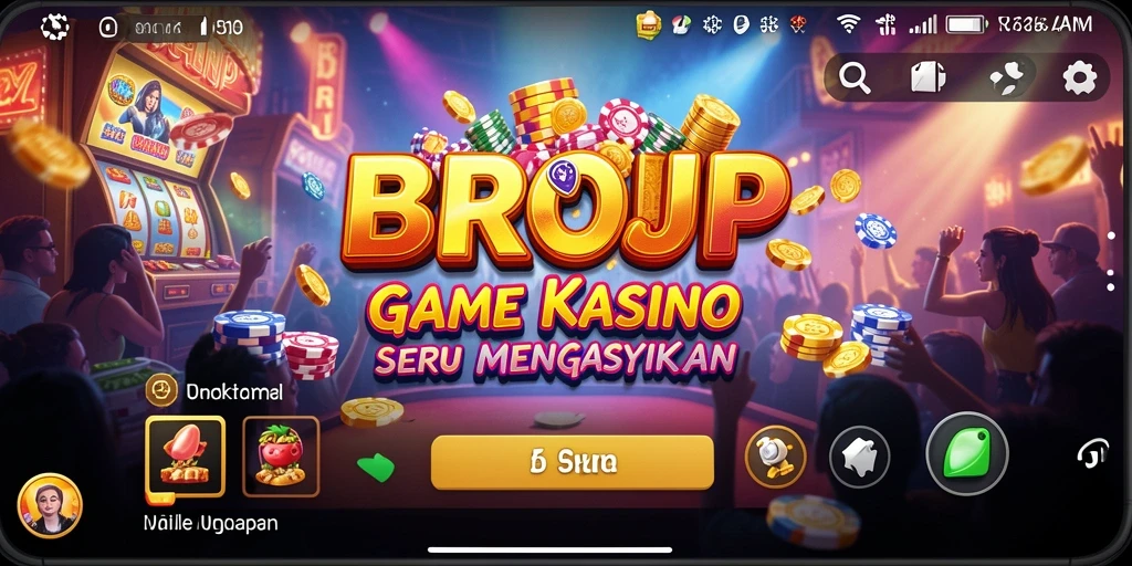 Tampilan gameplay seru dari aplikasi kasino BROJP.