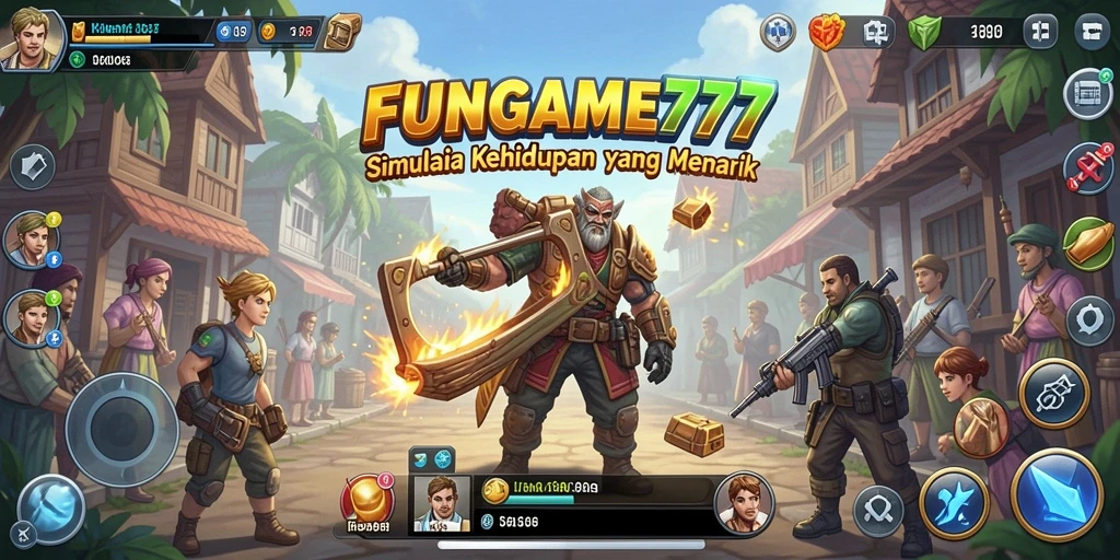 Tampilan menarik dan gameplay inovatif dalam FUNGAME777.