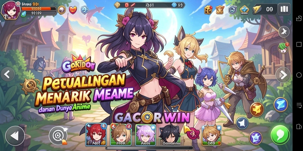 Tampilan gameplay GACORWIN yang memukau dan aksi keren.
