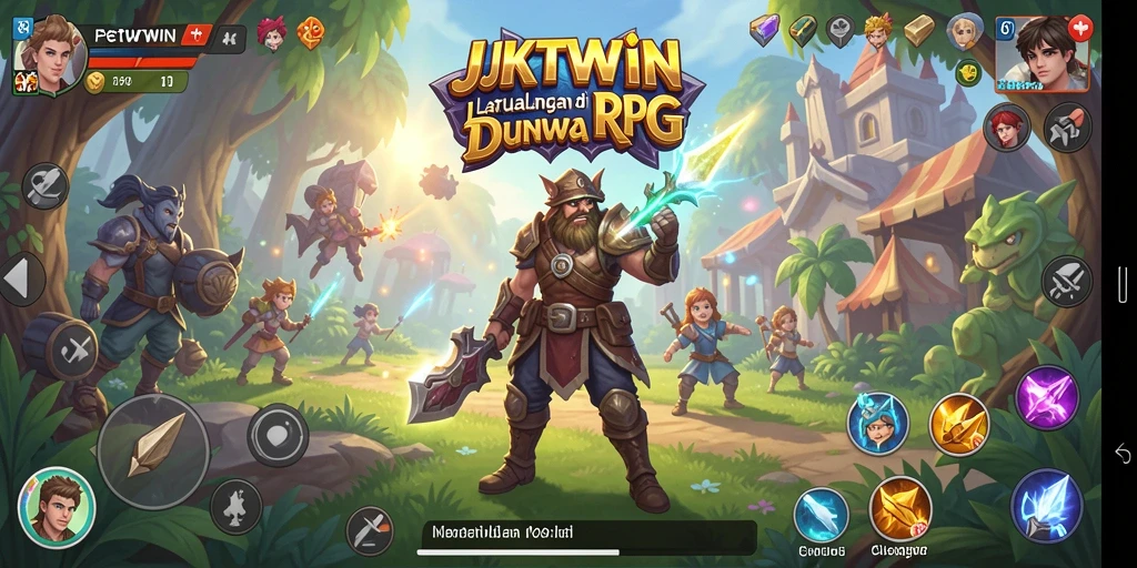Tampilan gameplay JKTWIN yang penuh aksi dan petualangan menarik.