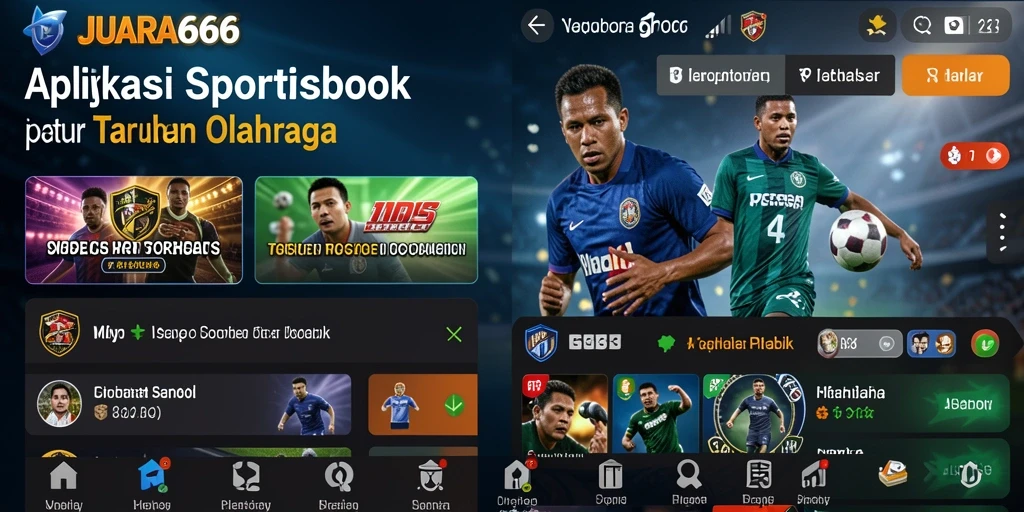 Screenshot JUARA666 menunjukkan antarmuka pengguna saat taruhan olahraga.