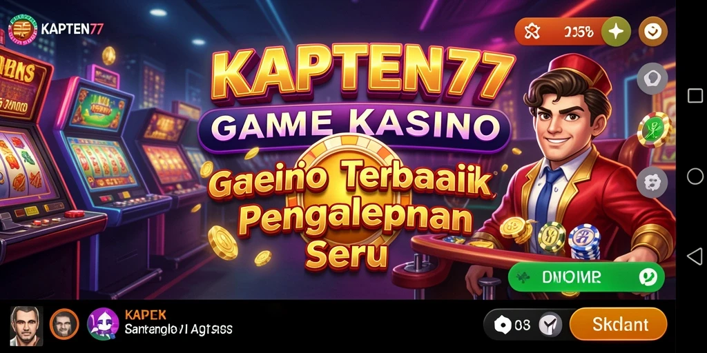 Tampilan gameplay menarik dari KAPTEN77 yang menggugah selera.