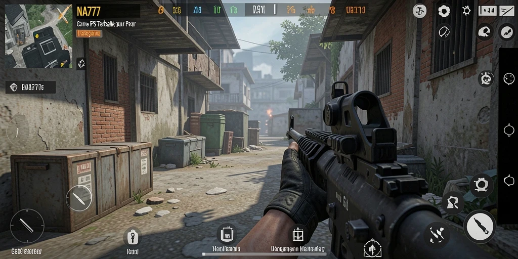 Gameplay NA777 yang mendebarkan dalam pertempuran FPS.