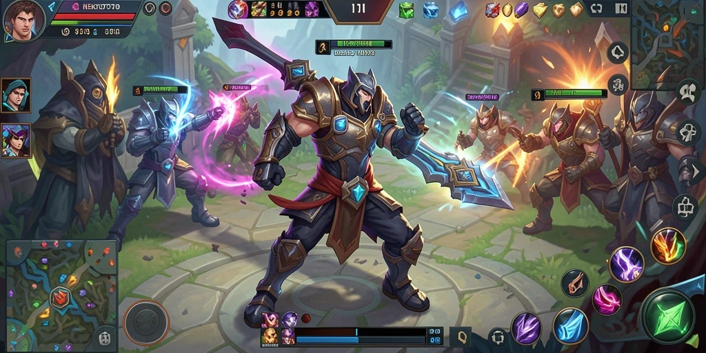 Tampilan gameplay seru di NEKOTOTO dengan pertempuran intens.