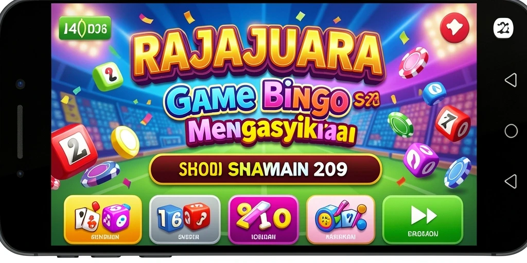 Screenshot gameplay RAJAJUARA yang menampilkan suasana permainan Bingo yang seru.