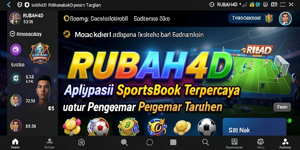 Screenshot utama RUBAH4D menampilkan tampilan intuitif dari permainan Sportsbook.