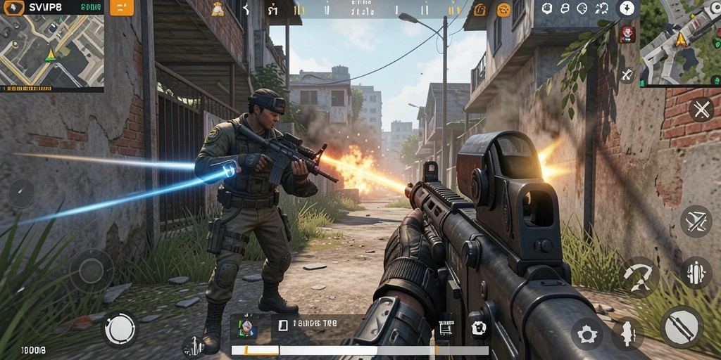 Tampilan gameplay mendebarkan di SVIP8 dengan aksi yang intens dan strategi taktis.