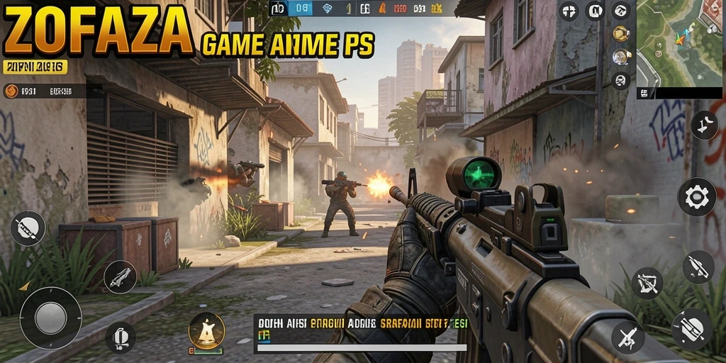 Gameplay seru ZOFAZA dalam aksi penuh adrenalin.